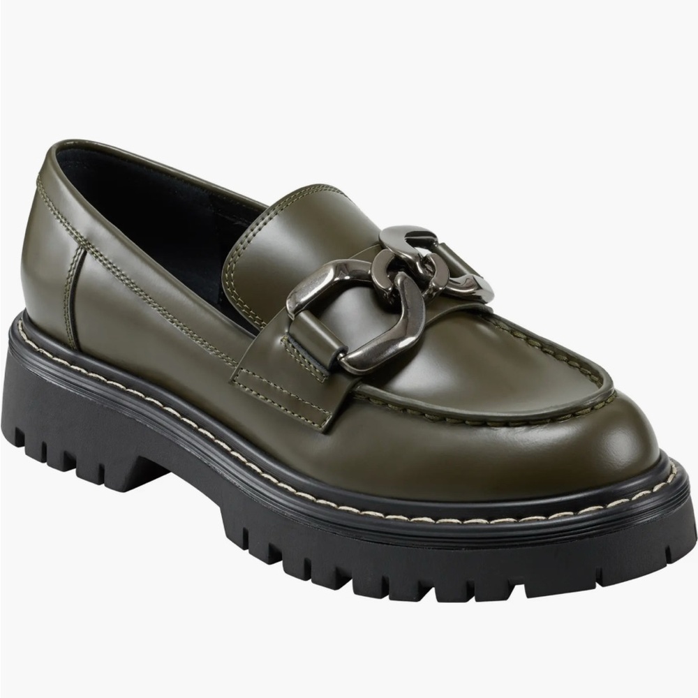 Chunky Loafers with Chain Detail